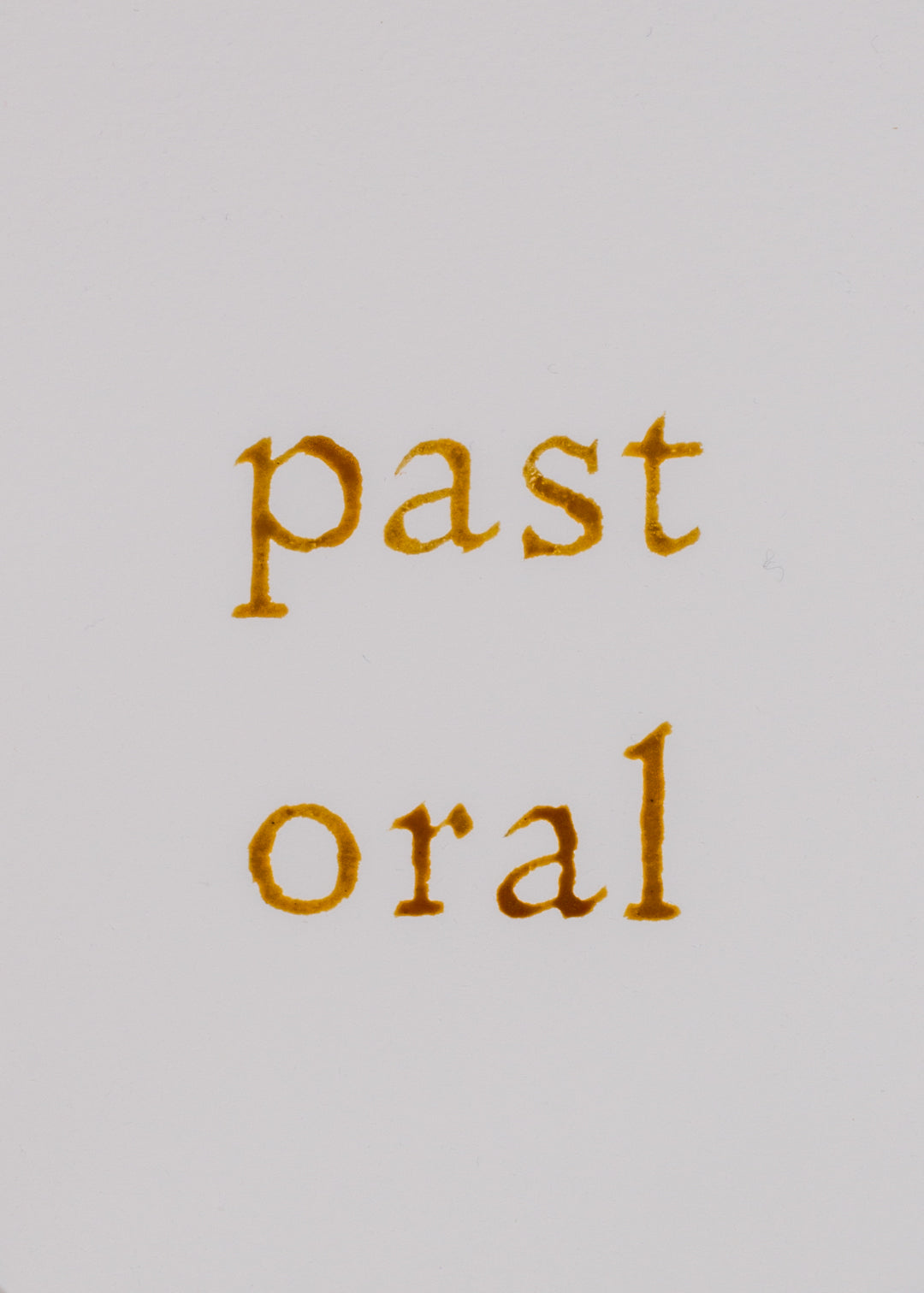 Past-oral