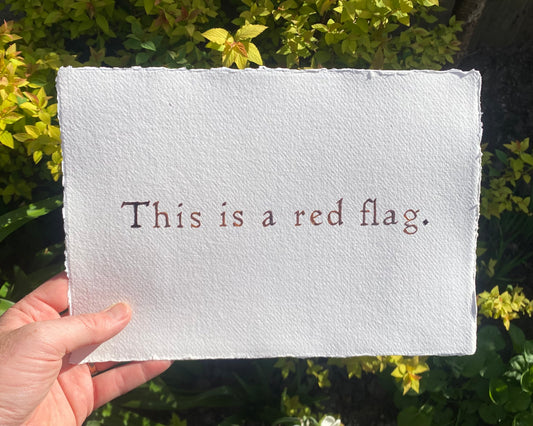 This is a red flag X SOIL @ Somerset House