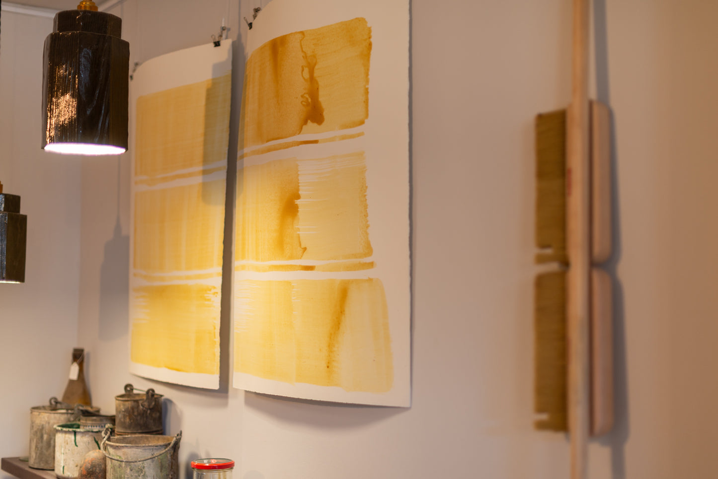 Untitled (60m sprayer) - diptych